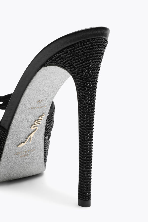 jeweled dania svart-plattformen mule 130 rene caovilla