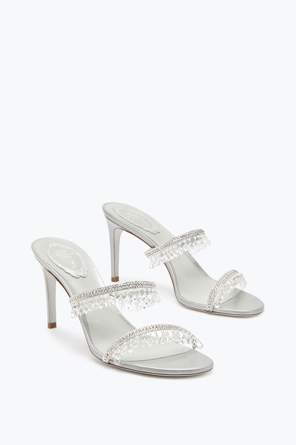 jeweled ljuskrona pearl gray mule 80 rene caovilla