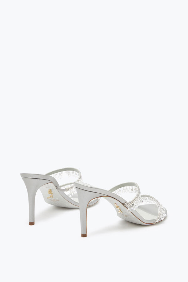 jeweled ljuskrona pearl gray mule 80 rene caovilla