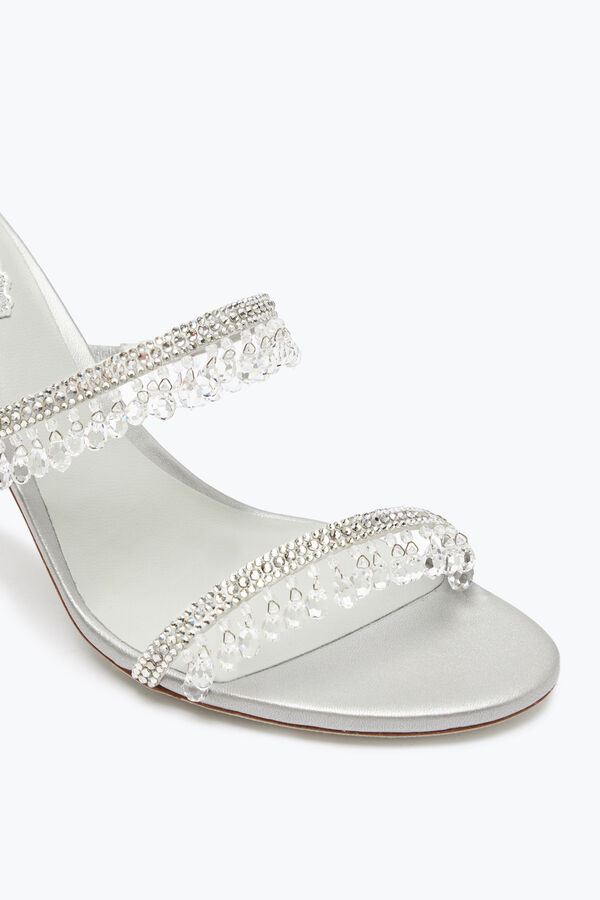 jeweled ljuskrona pearl gray mule 80 rene caovilla