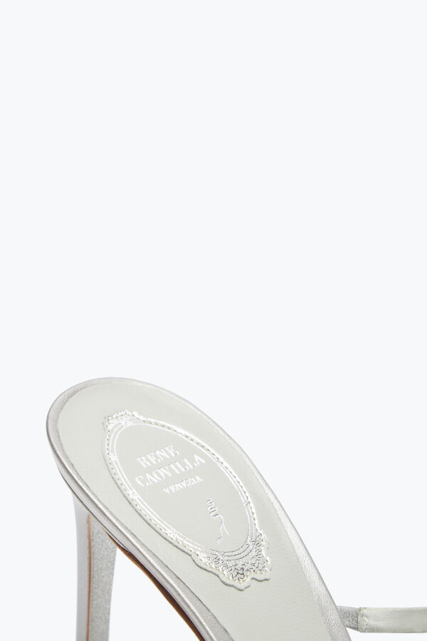 jeweled ljuskrona pearl gray mule 80 rene caovilla