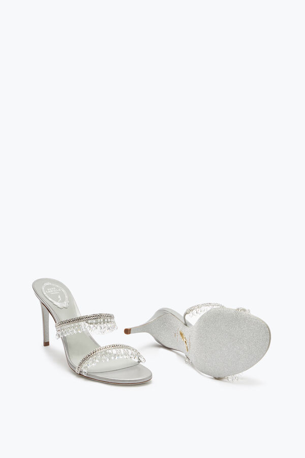 jeweled ljuskrona pearl gray mule 80 rene caovilla