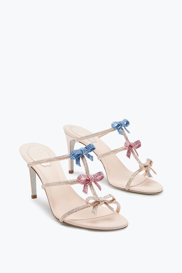 jeweled caterina mule med multicolor kristaller 80 rene caovilla