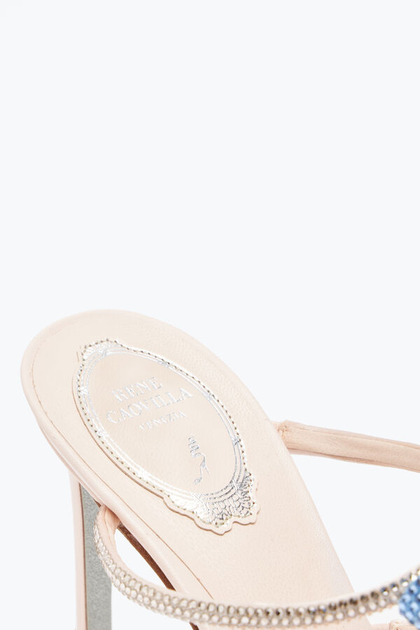 jeweled caterina mule med multicolor kristaller 80 rene caovilla