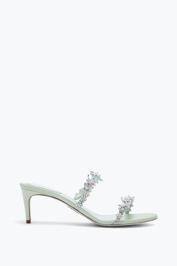 jeweled eden grön mynta mule 60 rene caovilla