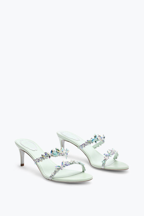 jeweled eden grön mynta mule 60 rene caovilla