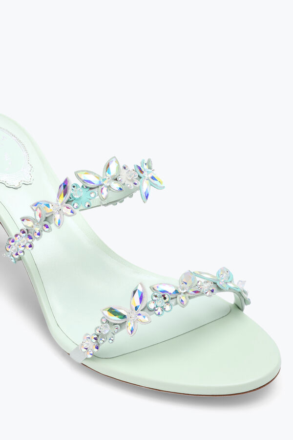 jeweled eden grön mynta mule 60 rene caovilla