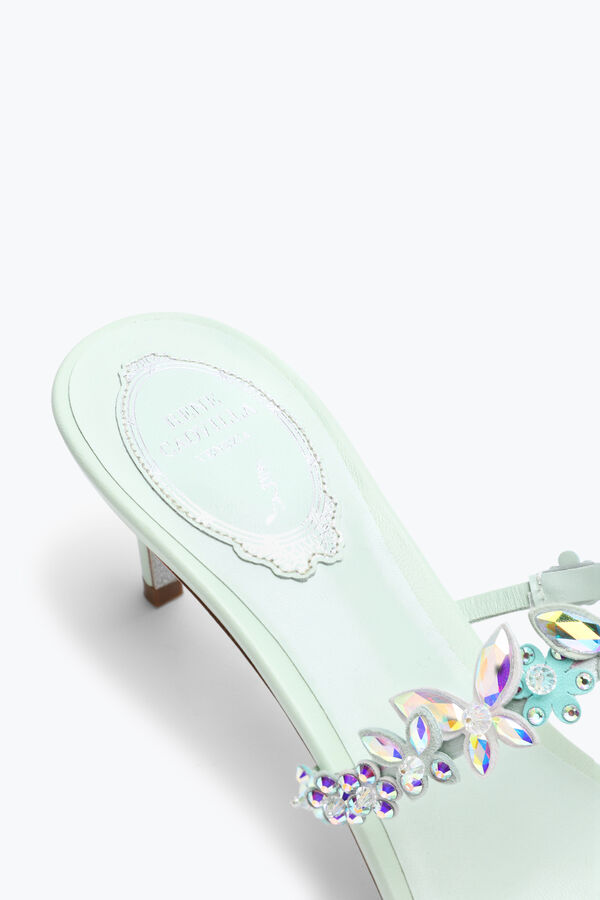 jeweled eden grön mynta mule 60 rene caovilla