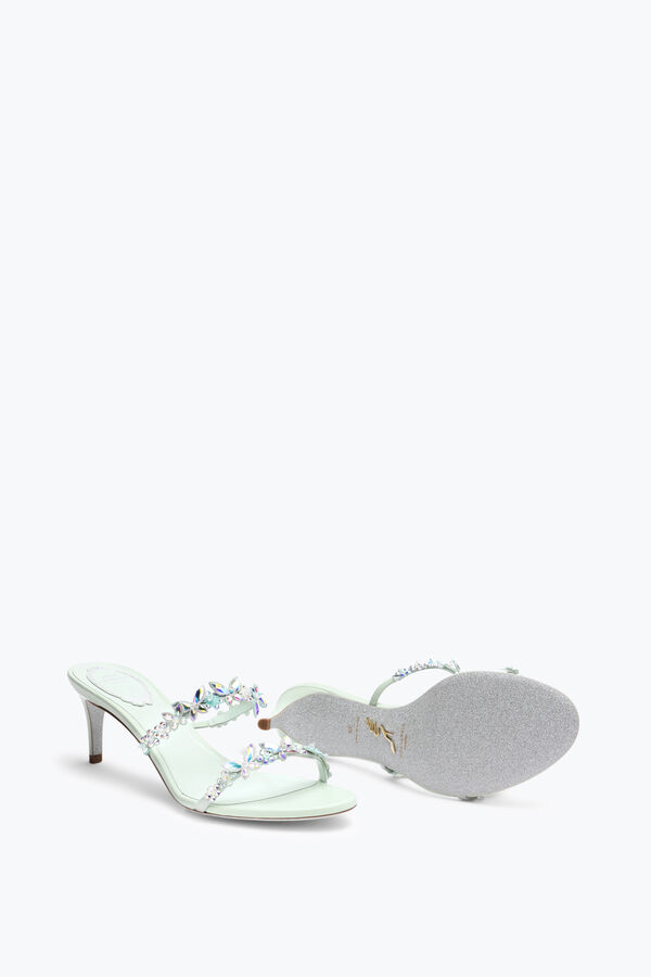 jeweled eden grön mynta mule 60 rene caovilla