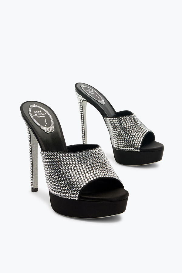 jeweled sharon-plattformen mule 130 rene caovilla