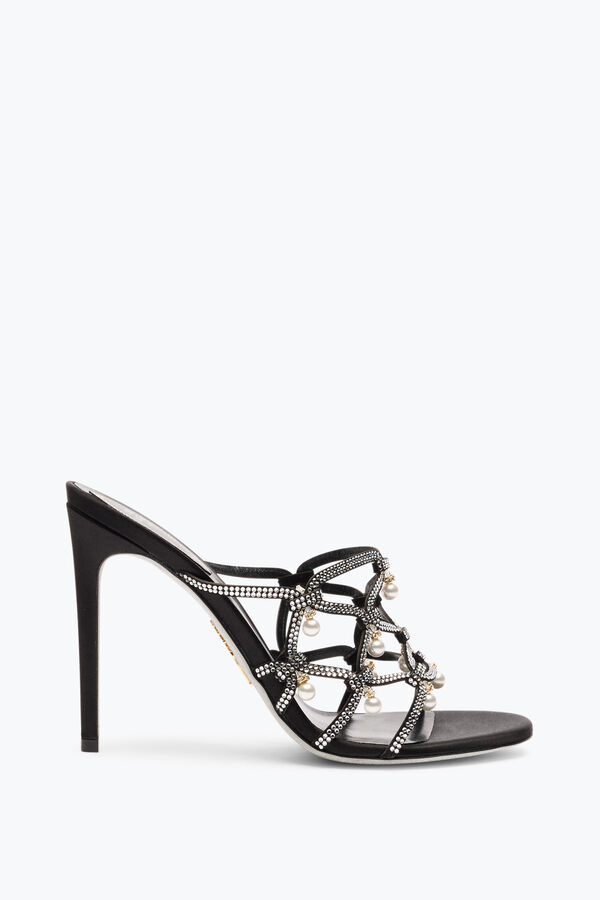 jeweled esmeralda svarta reglaget sandal 105 rene caovilla