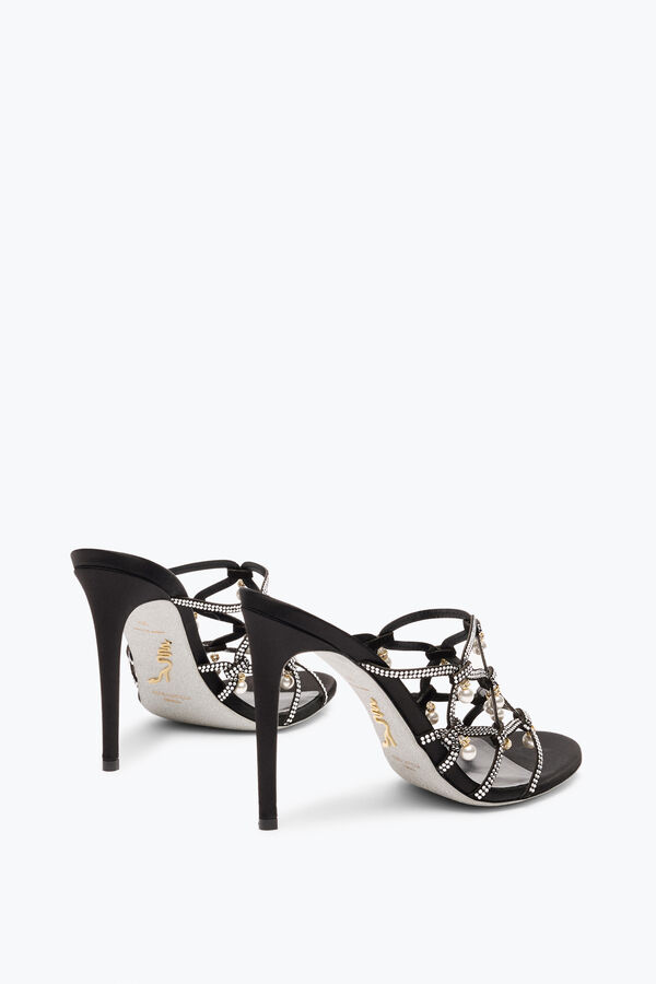 jeweled esmeralda svarta reglaget sandal 105 rene caovilla