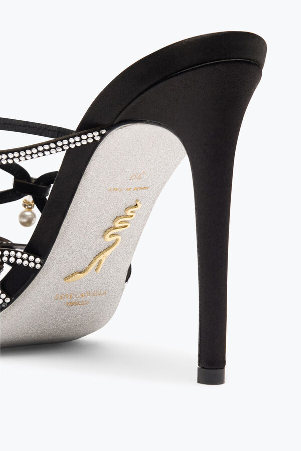 jeweled esmeralda svarta reglaget sandal 105 rene caovilla