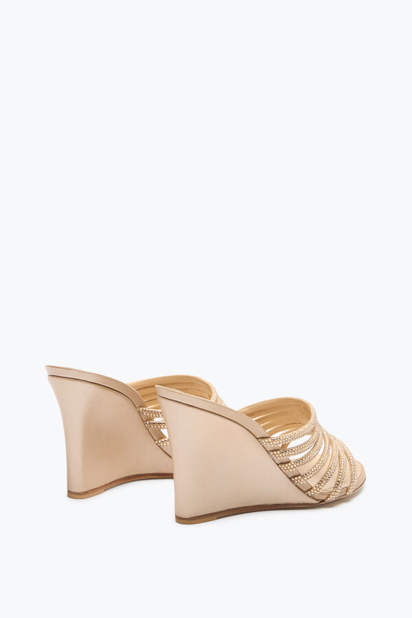 jeweled full trim puder rosa mule 80 rene caovilla