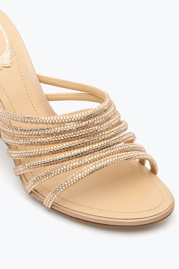 jeweled full trim puder rosa mule 80 rene caovilla