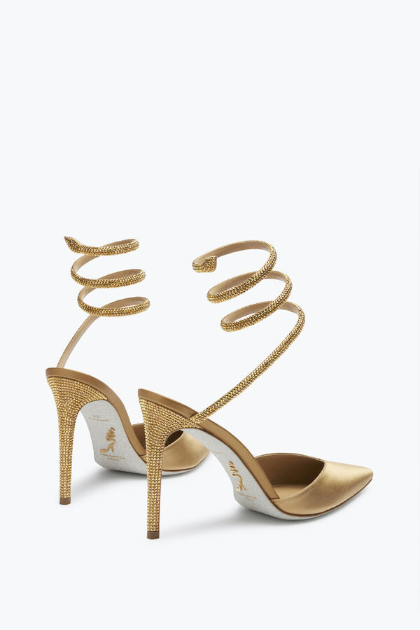 jeweled cleo crystal champagne open-back pump 105 rene caovilla