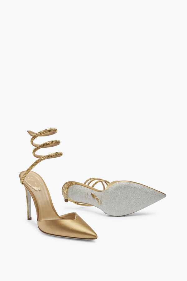 jeweled cleo crystal champagne open-back pump 105 rene caovilla