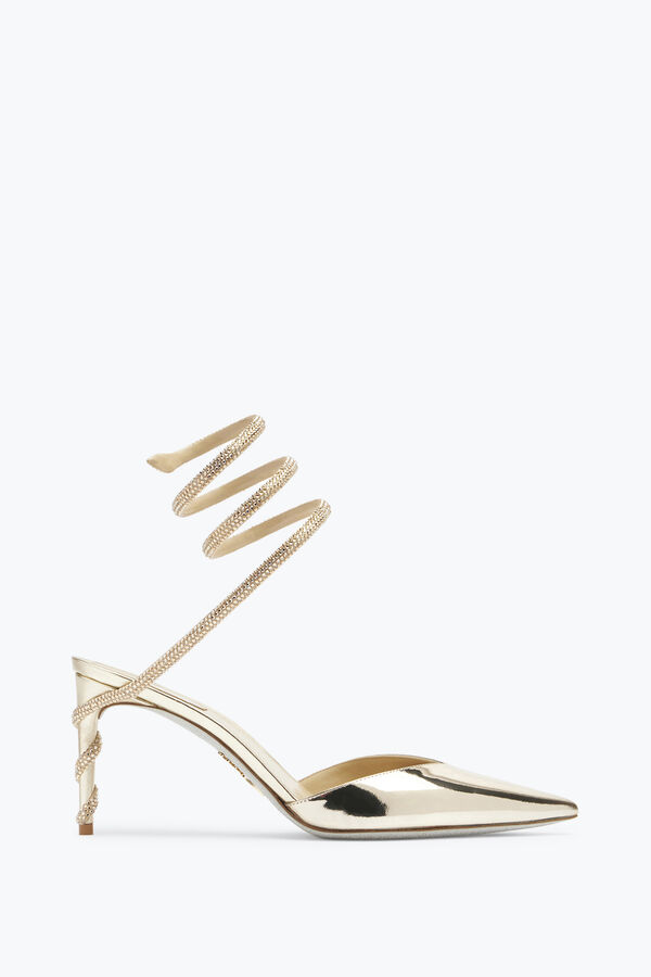 jeweled margot guld pump 80 rene caovilla