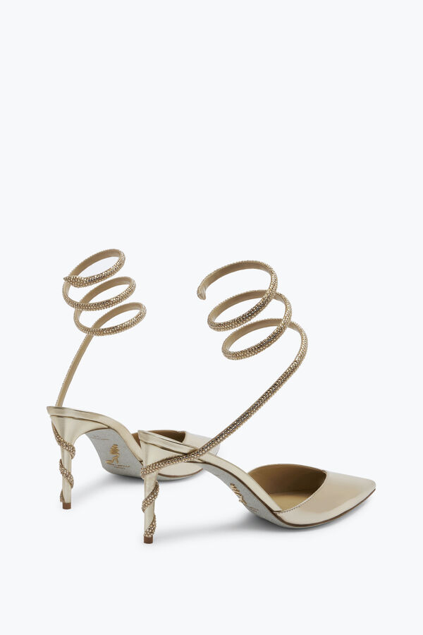 jeweled margot guld pump 80 rene caovilla