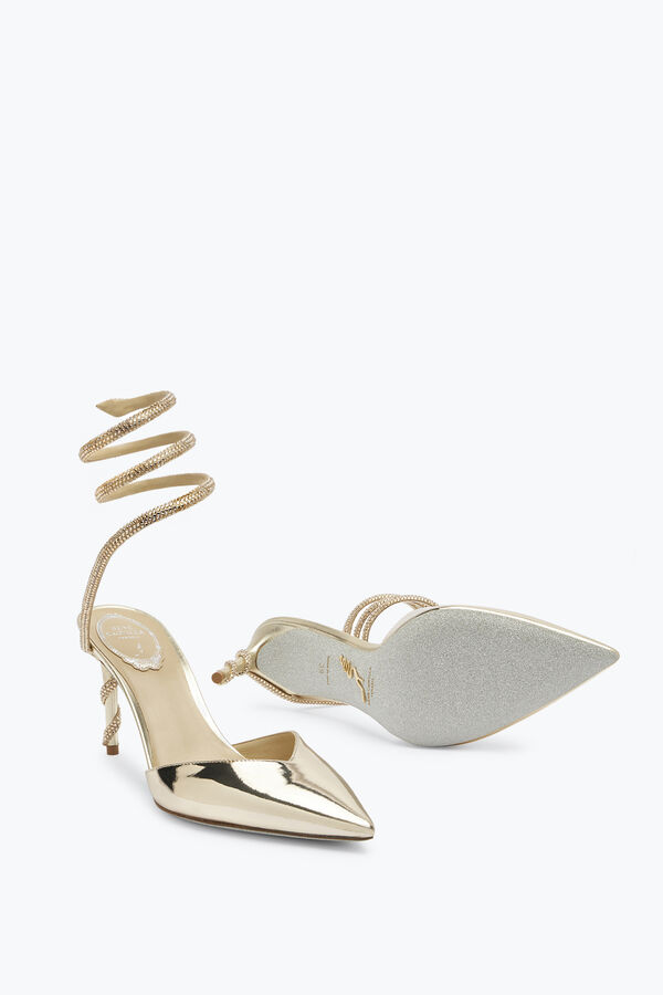 jeweled margot guld pump 80 rene caovilla
