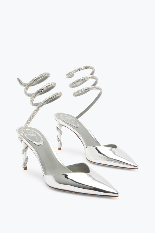 jeweled margot silver pump 80 rene caovilla