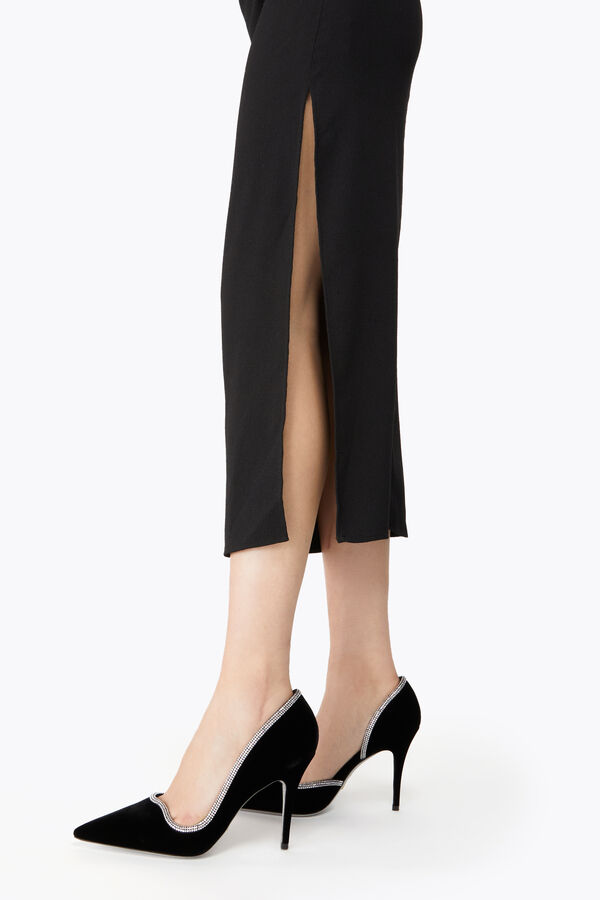 jeweled onda svart sammet pump 100 rene caovilla