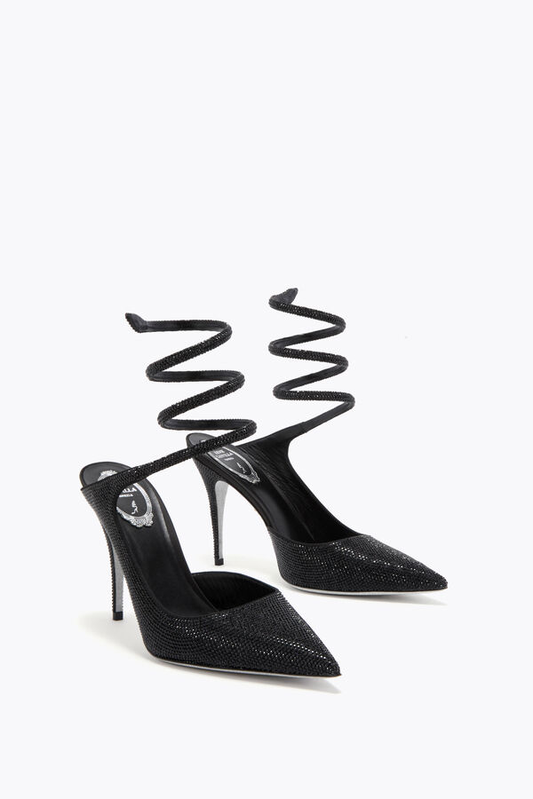 jeweled cleo svart pump 100 rene caovilla