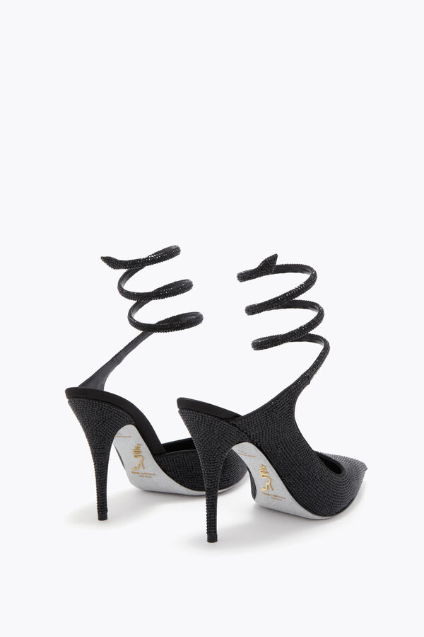 jeweled cleo svart pump 100 rene caovilla