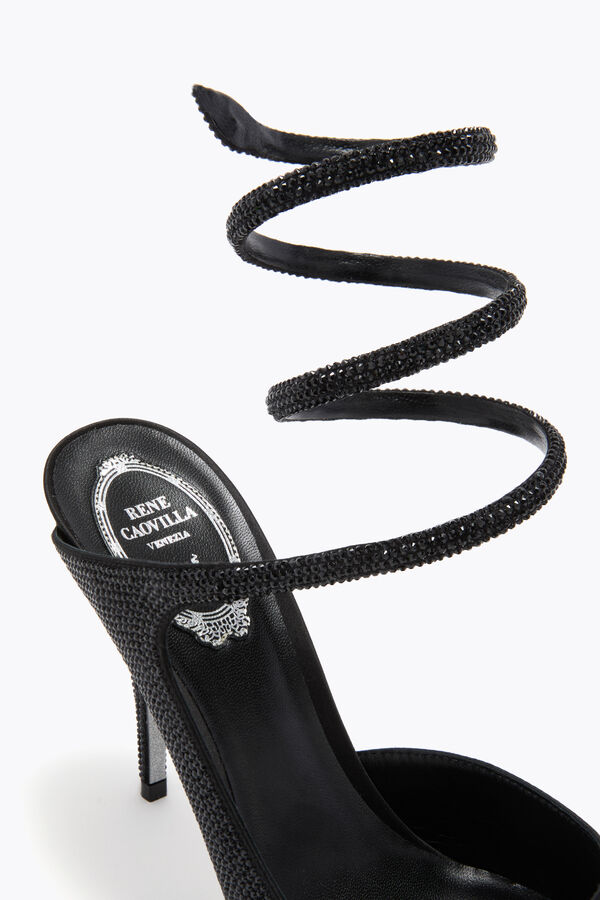 jeweled cleo svart pump 100 rene caovilla