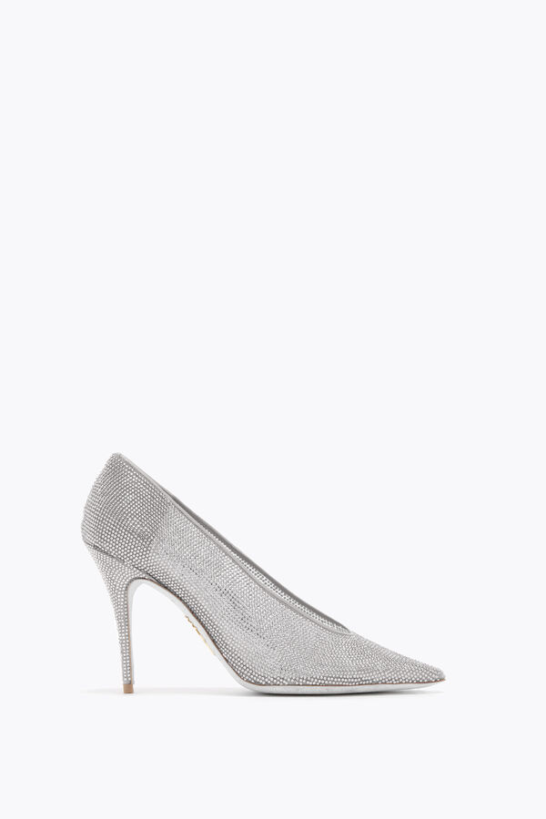 jeweled jinny silver pump 100 rene caovilla
