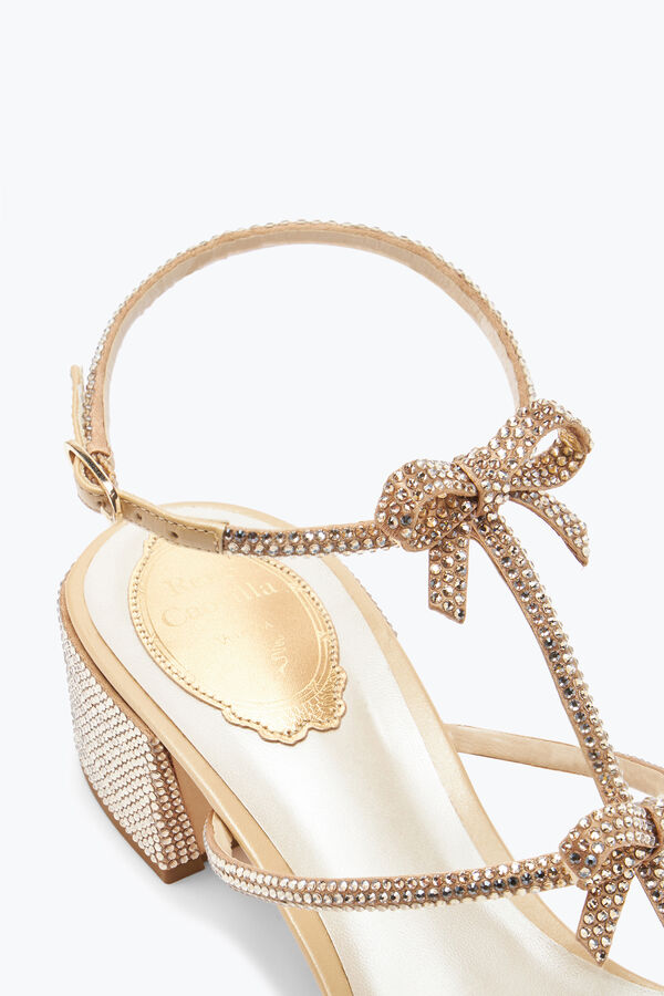 jeweled caterina crystal beige sandal 40 rene caovilla