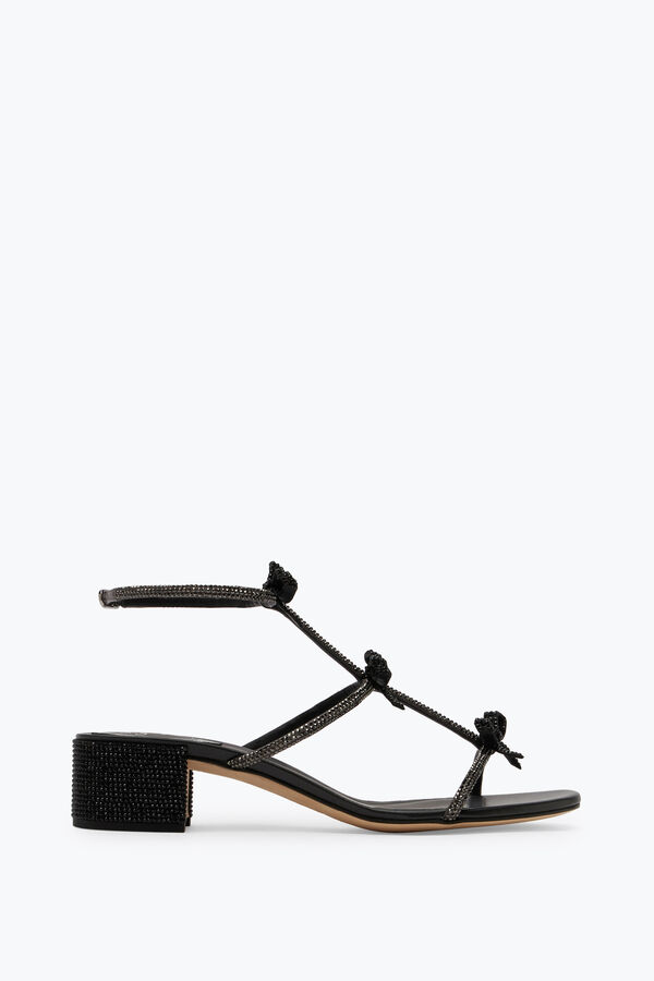 jeweled caterina kristall svart sandal 40 rene caovilla