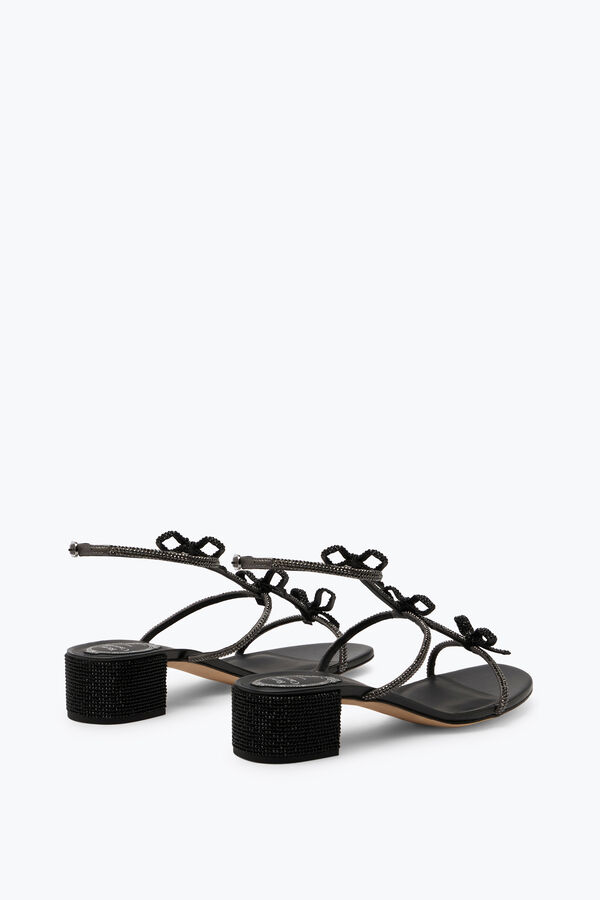jeweled caterina kristall svart sandal 40 rene caovilla