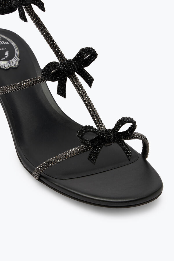 jeweled caterina kristall svart sandal 40 rene caovilla