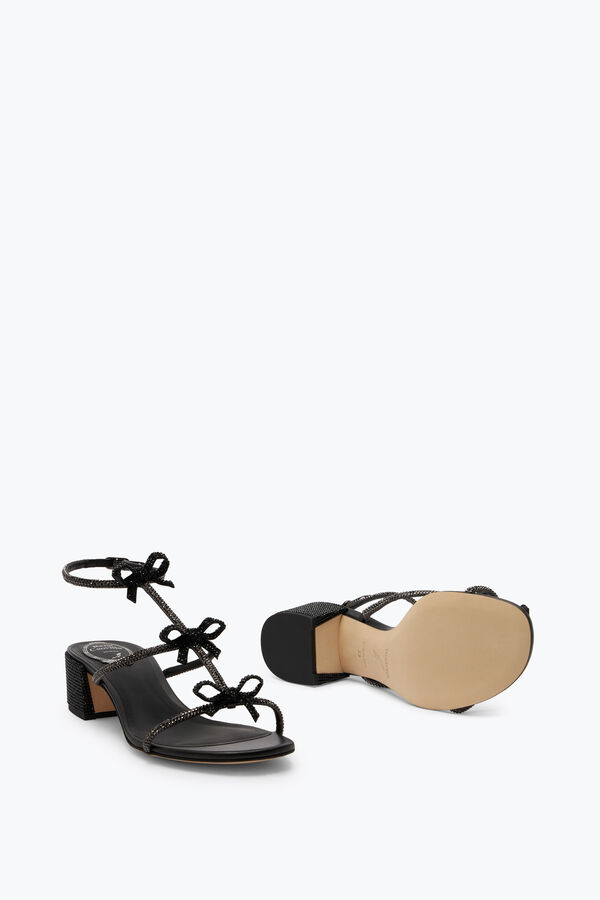 jeweled caterina kristall svart sandal 40 rene caovilla