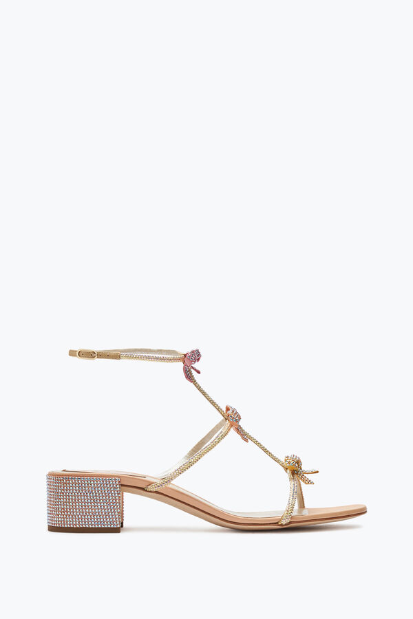 jeweled sandaler med vrist skosnören caterina rene caovilla