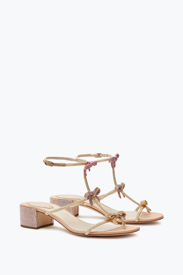 jeweled sandaler med vrist skosnören caterina rene caovilla