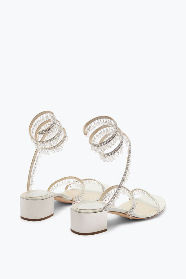 jeweled ljuskrona elfenben sandal 40 rene caovilla
