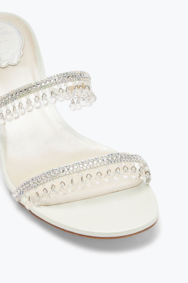 jeweled ljuskrona elfenben sandal 40 rene caovilla