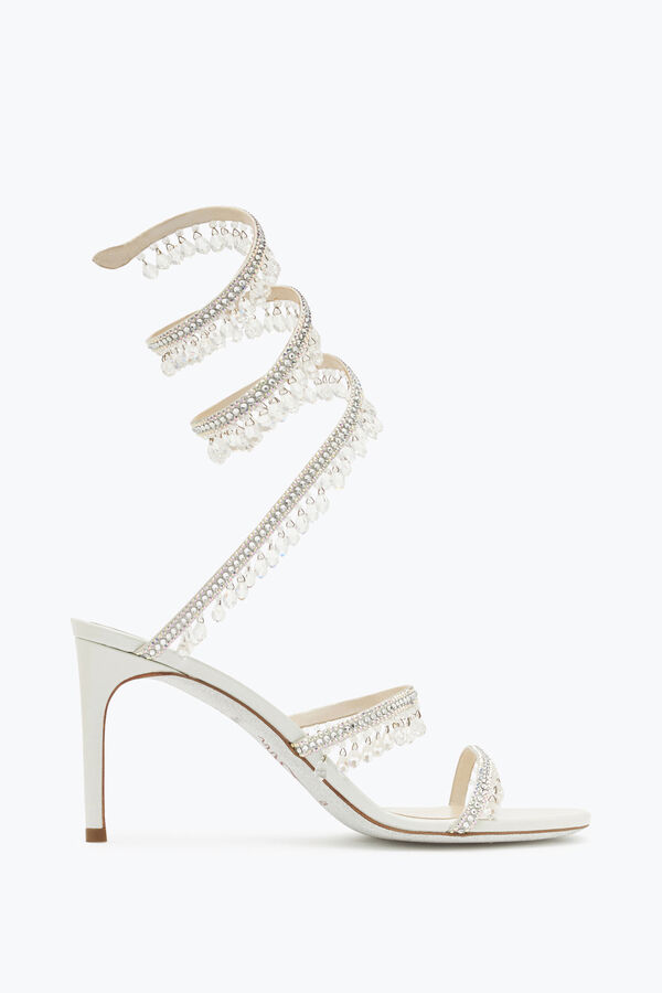 jeweled ljuskrona elfenben sandal 80 rene caovilla