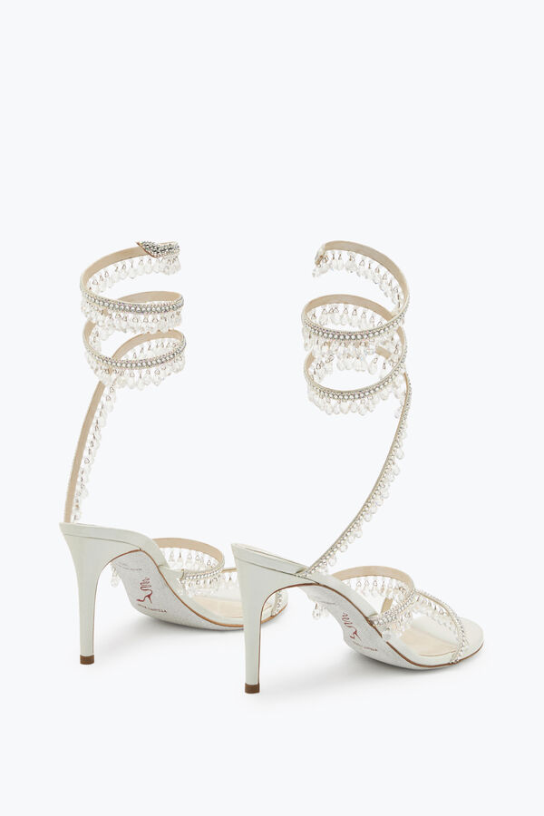 jeweled ljuskrona elfenben sandal 80 rene caovilla
