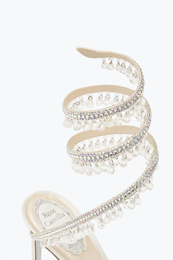 jeweled ljuskrona elfenben sandal 80 rene caovilla