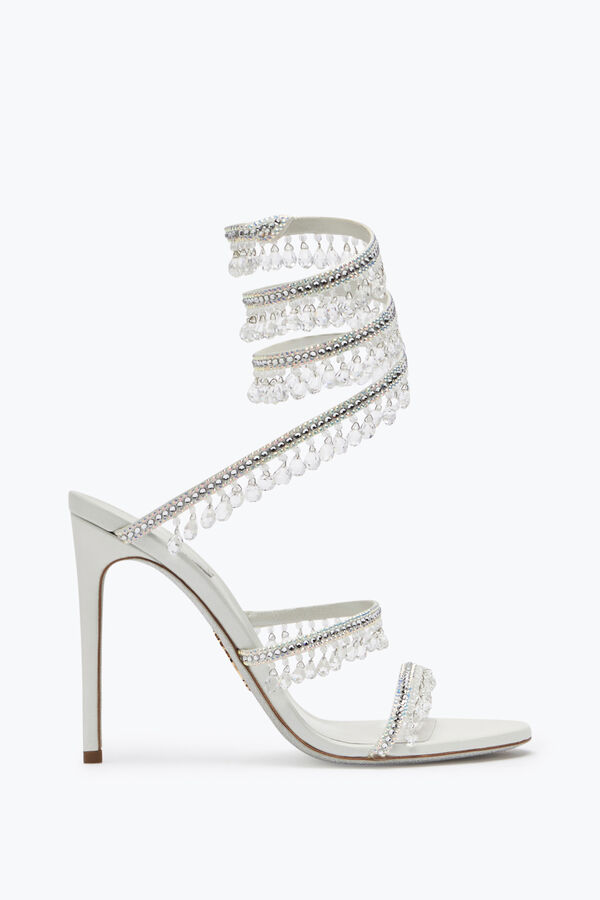 jeweled ljuskrona elfenben sandal 105 rene caovilla