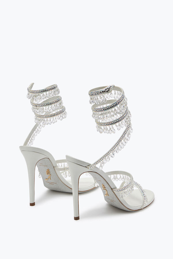 jeweled ljuskrona elfenben sandal 105 rene caovilla
