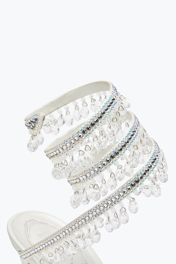jeweled ljuskrona elfenben sandal 105 rene caovilla