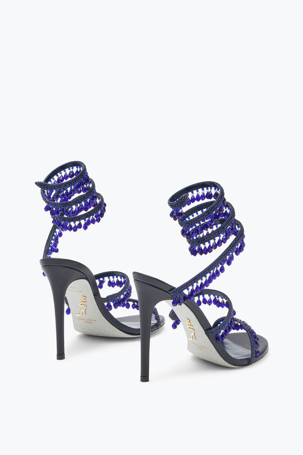 jeweled ljuskrona indigo sandal 105 rene caovilla