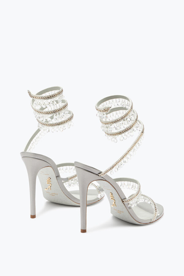 jeweled ljuskrona i silver sandal 105 rene caovilla