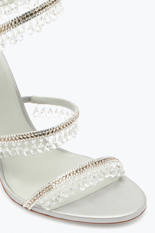 jeweled ljuskrona i silver sandal 105 rene caovilla