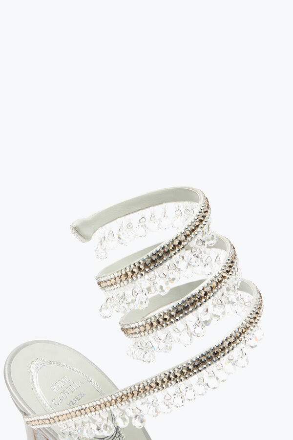 jeweled ljuskrona i silver sandal 105 rene caovilla