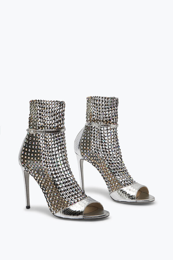 jeweled galaxia silver sandal 105 rene caovilla